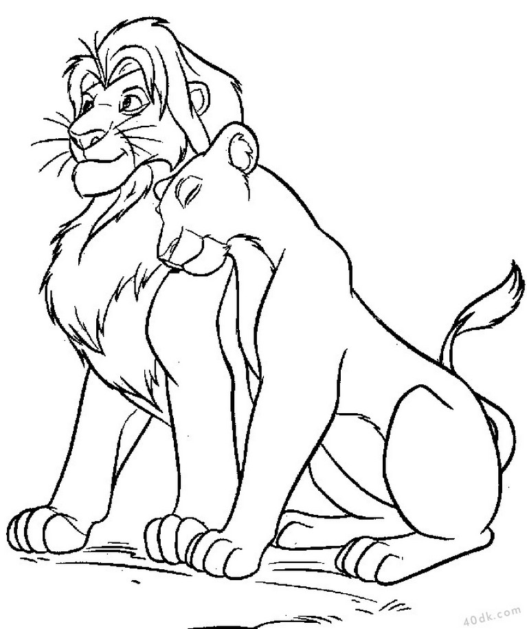 aslan kral boyama sayfası (11)