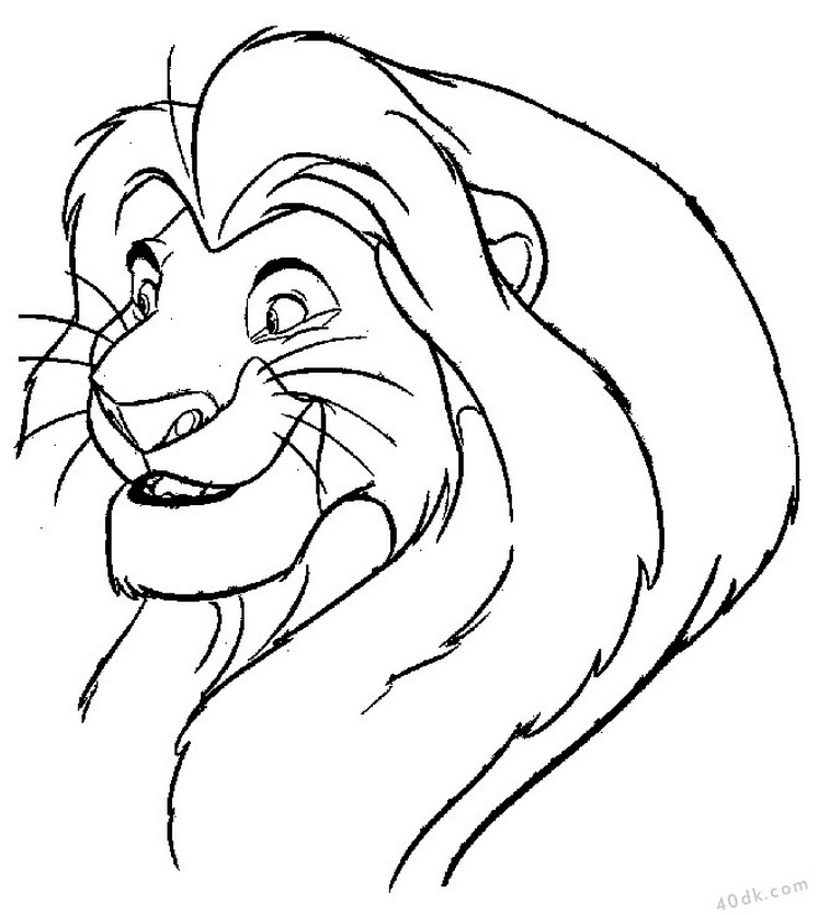 aslan kral boyama sayfası (25)