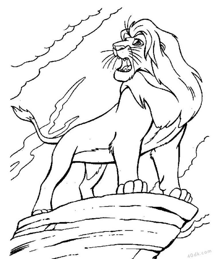 aslan kral boyama sayfası (7)